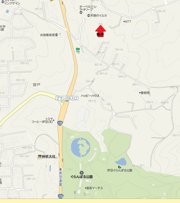K473 伊東市富戸　4ＬＤＫ　地図