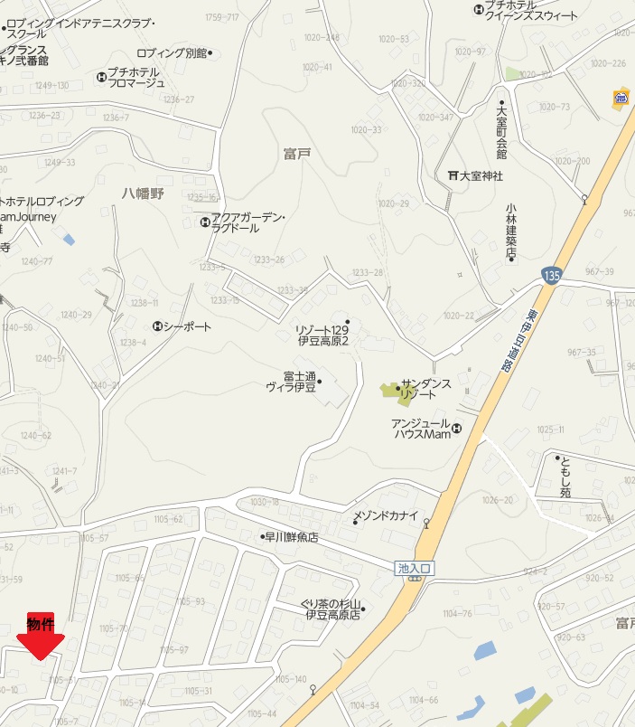 Ｋ477　東興別荘地　4.500万　地図